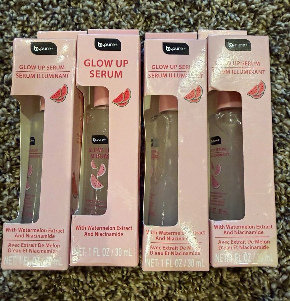 b.pure Glow Up Serum Watermelon Extract + Niacinamide 1 fl oz (Lot of 4)